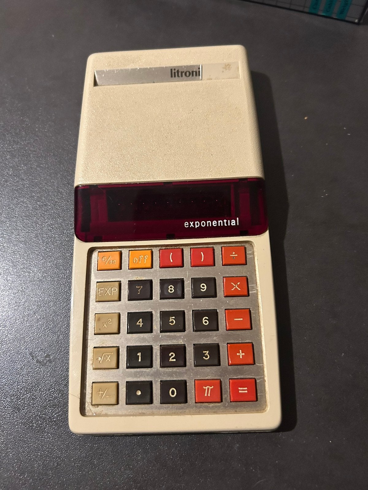 Unieke Vintage Litronix 2260 Rekenmachine Jaren 70) Rood LED, Ophalen of Verzenden, Grafische rekenmachine, Zo goed als nieuw