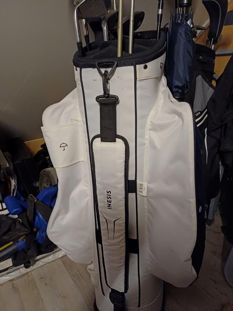 Inesis Golf Tas - Wit/Blauw, Sport en Fitness, Golf, Ophalen, Gebruikt, Tas, Overige merken