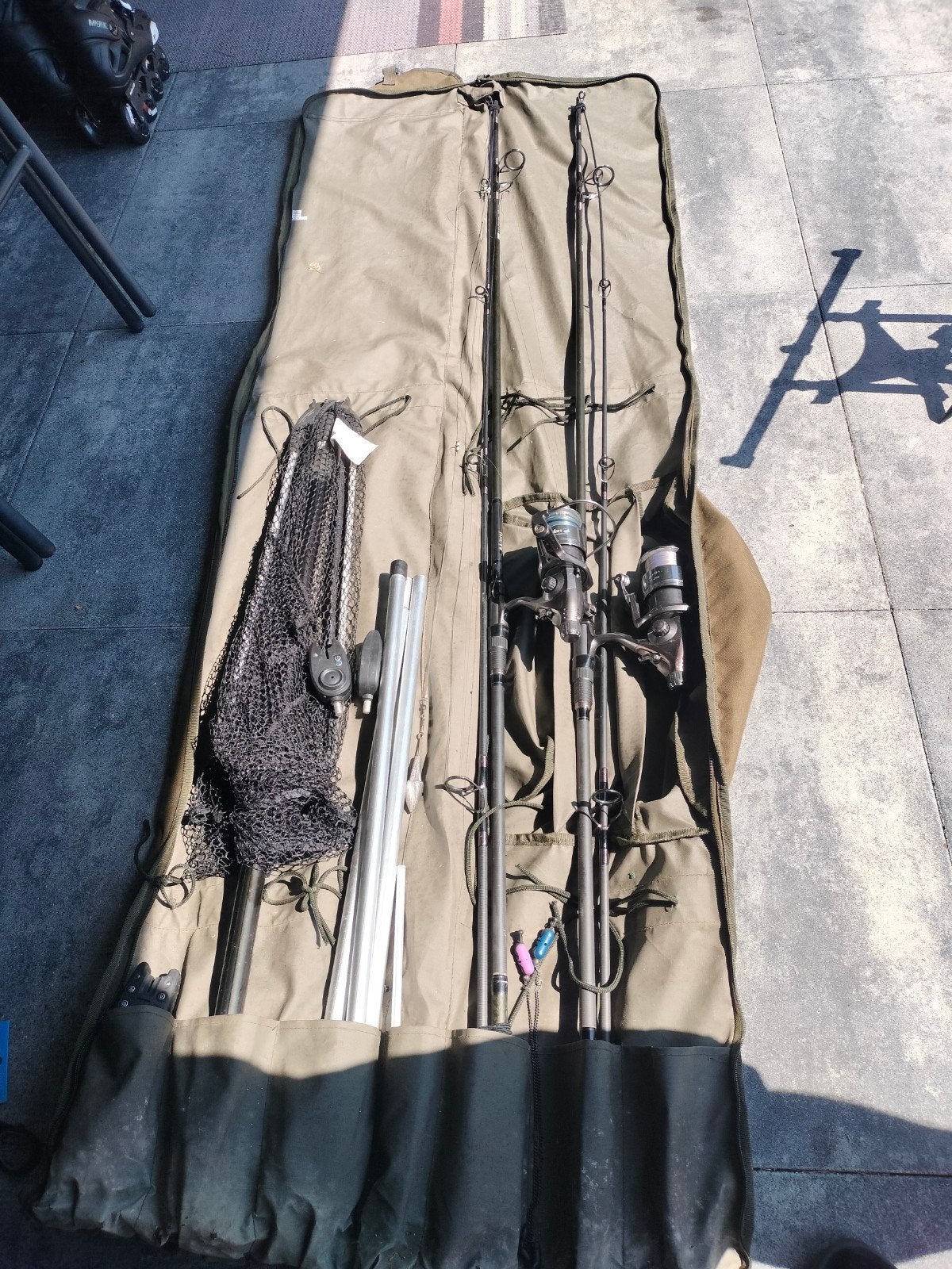 Complete basis carperset en rodpod., Ophalen, Gebruikt, Overige typen