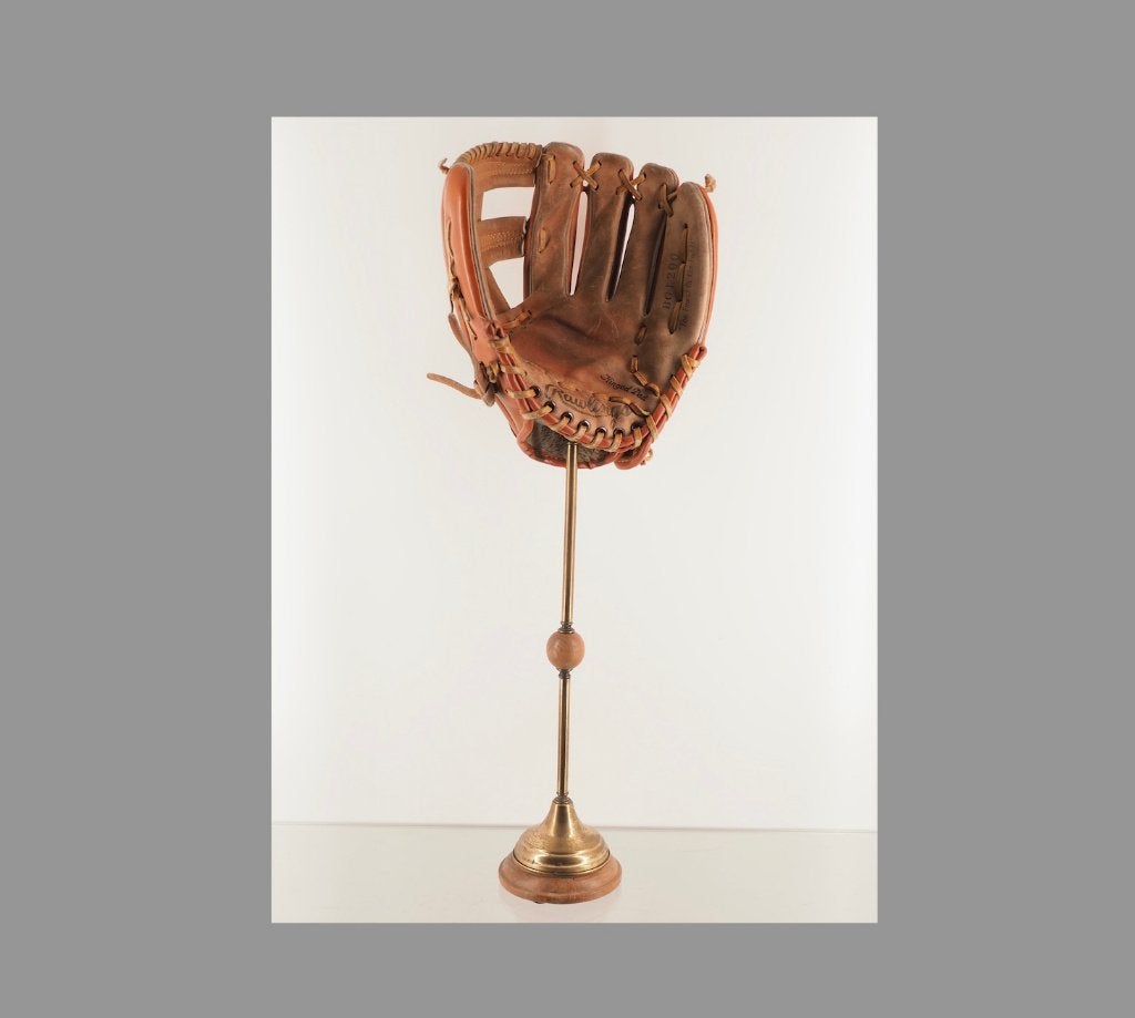 Vintage Rawlings BG1200 Honkbalhandschoen op display, Sport en Fitness, Honkbal en Softbal, Ophalen of Verzenden, Gebruikt, Honkbal