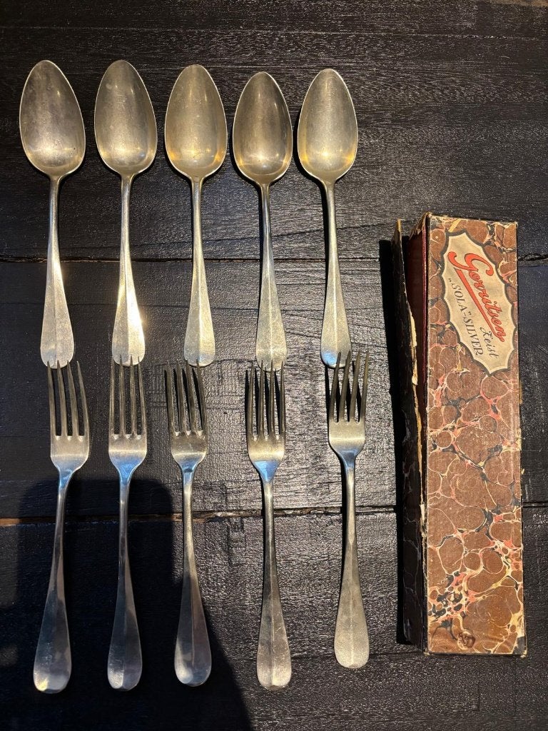 Vintage Gerritse Zeist Sola-Silver bestekset, Antiek en Kunst, Ophalen of Verzenden