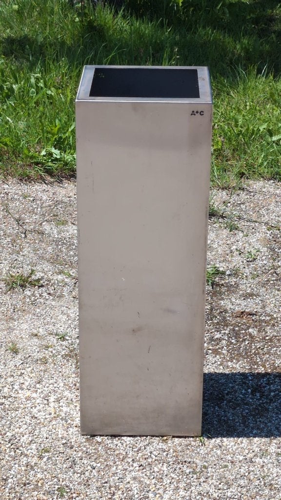 RVS Plantenbak 30x30x100 Showmodel, Ophalen, Gebruikt, Minder dan 60 cm, Rond