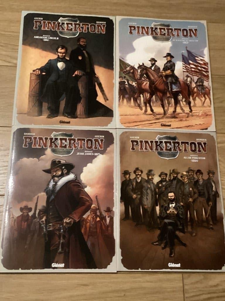 Pinkerton National detective - 1 t/m 4 complete set (SC), Complete serie of reeks, Ophalen, Zo goed als nieuw