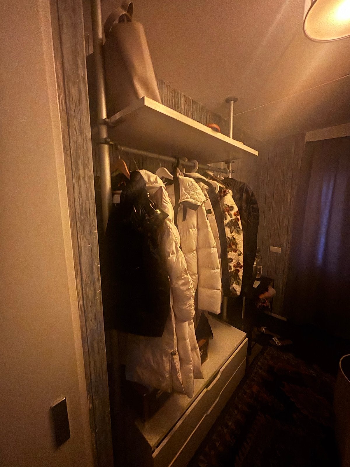 IKEA Stolmen kast/kledingrek met planken en lades, Gebruikt, 100 tot 150 cm, 200 cm of meer, Ophalen of Verzenden