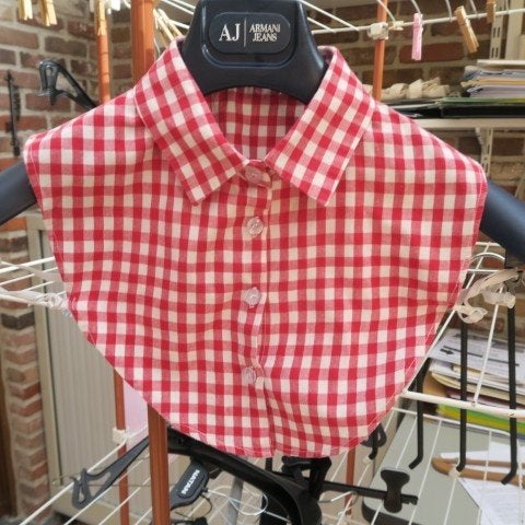 Kraagje nieuw vichy ruitjes rood Veritas, Kleding | Dames, Veritas, Ophalen of Verzenden, Nieuw