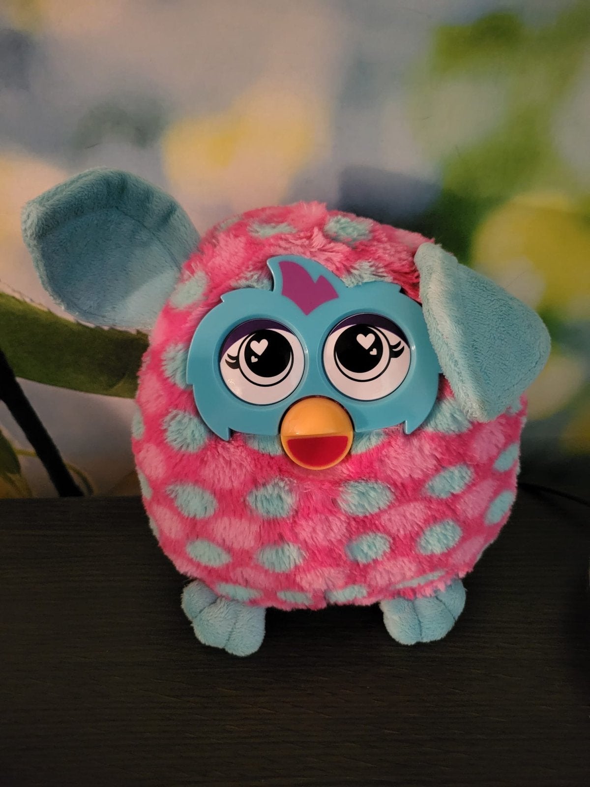 Leuke roze Furby met blauwe stippen, Ophalen of Verzenden, Gebruikt, Jongen of Meisje
