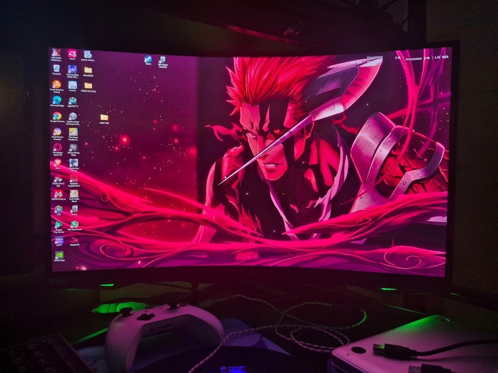 2 samsung odyssey g7 32" g9 49" curved gaming monitor 240hz, Curved, VA, Minder dan 1 ms, 201 Hz of meer