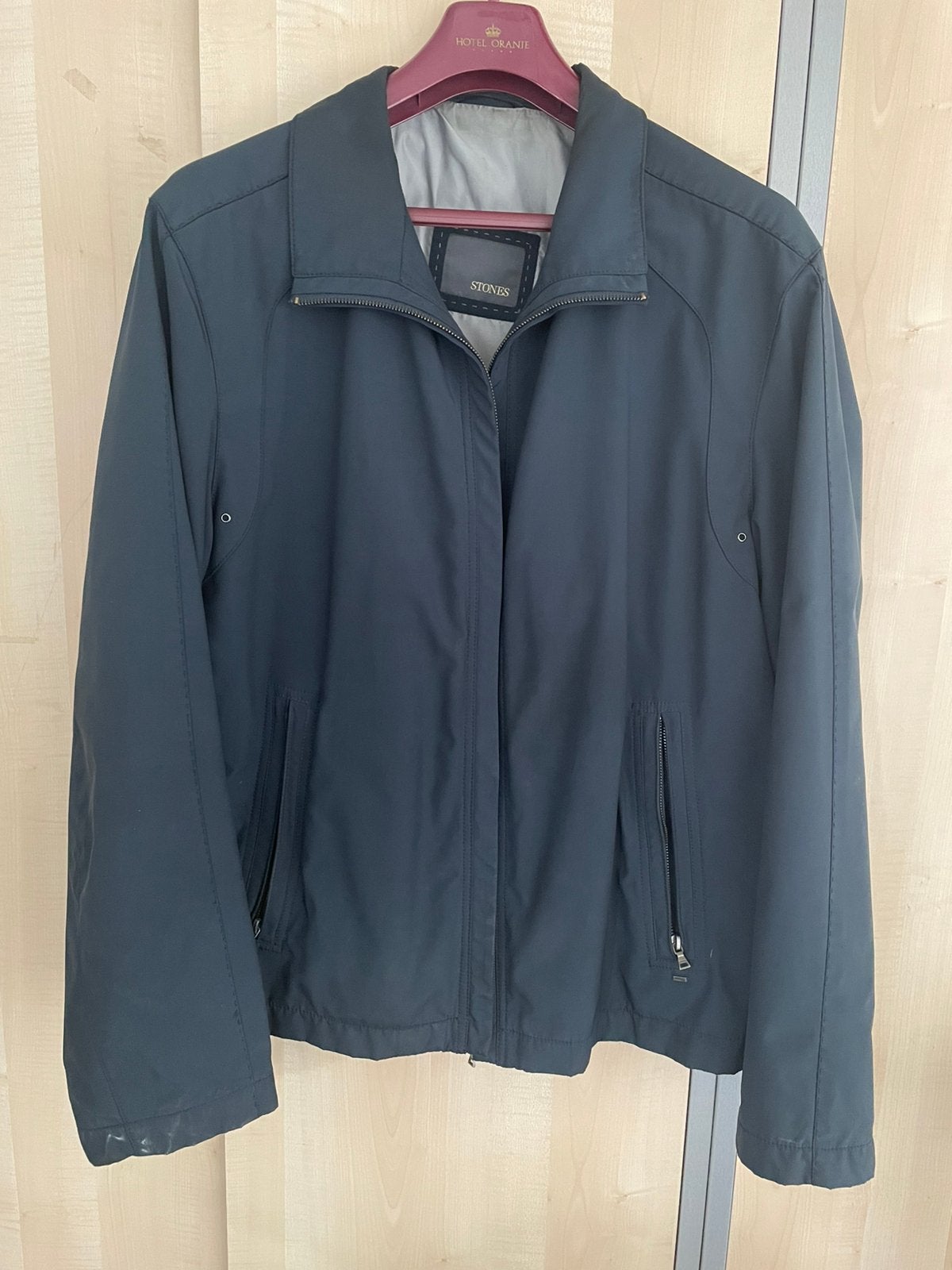 Stones: herenjack donkerblauw mt: L/XL, Kleding | Heren, Ophalen of Verzenden, Zo goed als nieuw, Maat 56/58 (XL), Blauw