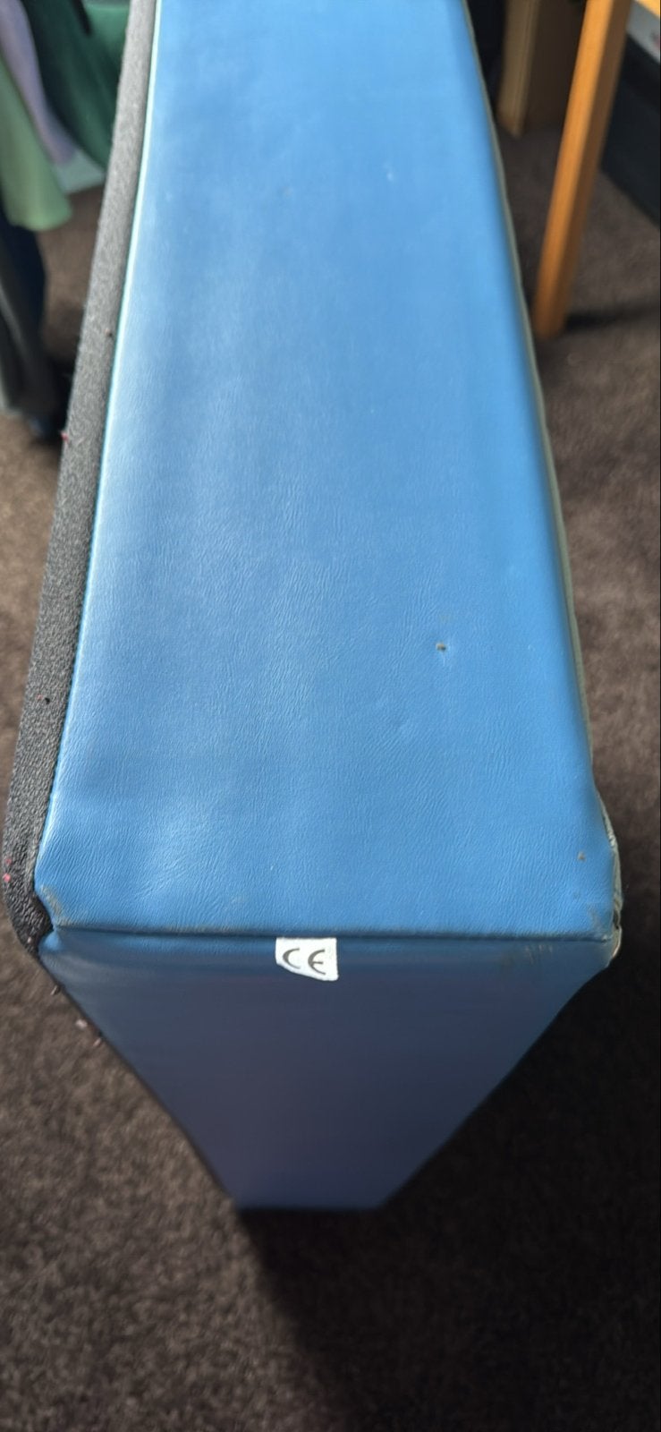 Blauwe gymnastiekmat / sportmat, Ophalen, Gebruikt