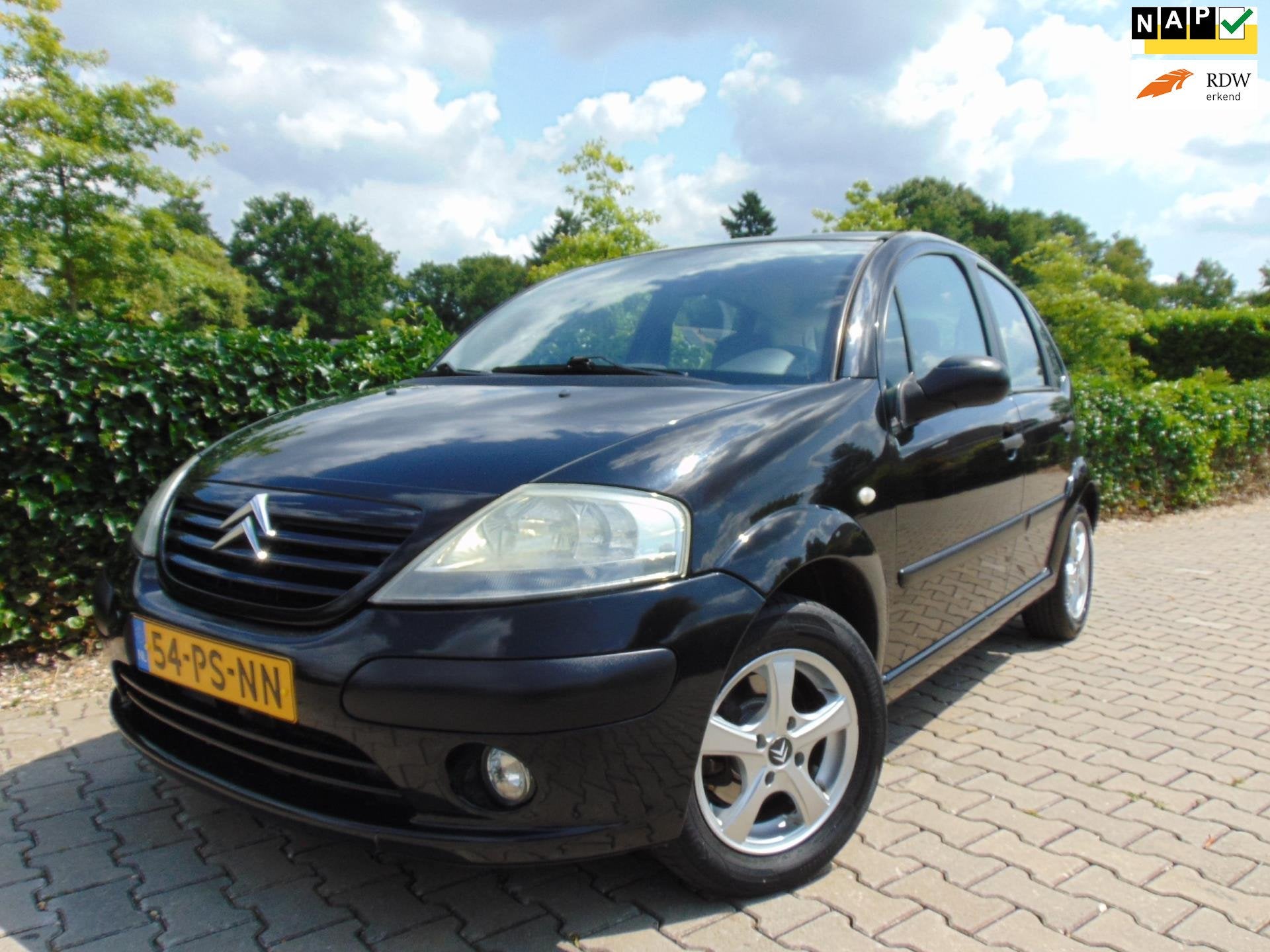 Citroen C3 1.4i Différence , Airco / Cruise / Elec.Pakket /, Auto's, Voorwielaandrijving, Stof, Zwart, Zwart