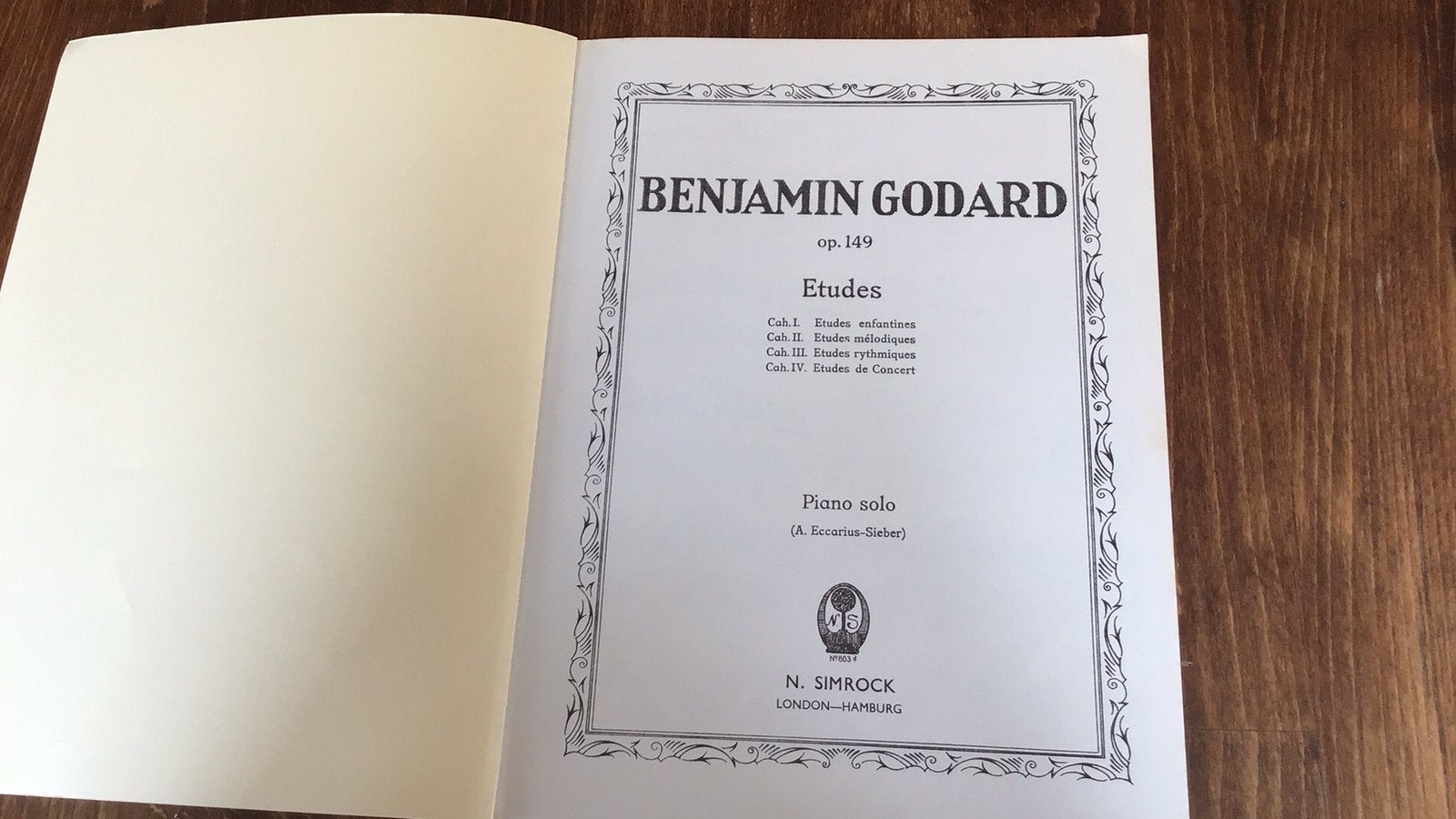 Etude opus 149 - Godard, Klassiek, Ophalen of Verzenden, Zo goed als nieuw, Artiest of Componist