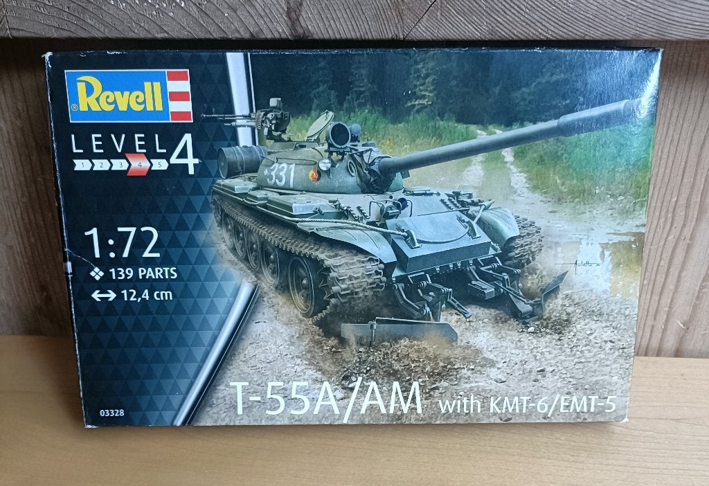 Revell no 03328  Tank T-55 A/M with KMT-6/GMT5, Revell, Nieuw, Ophalen of Verzenden, Tank