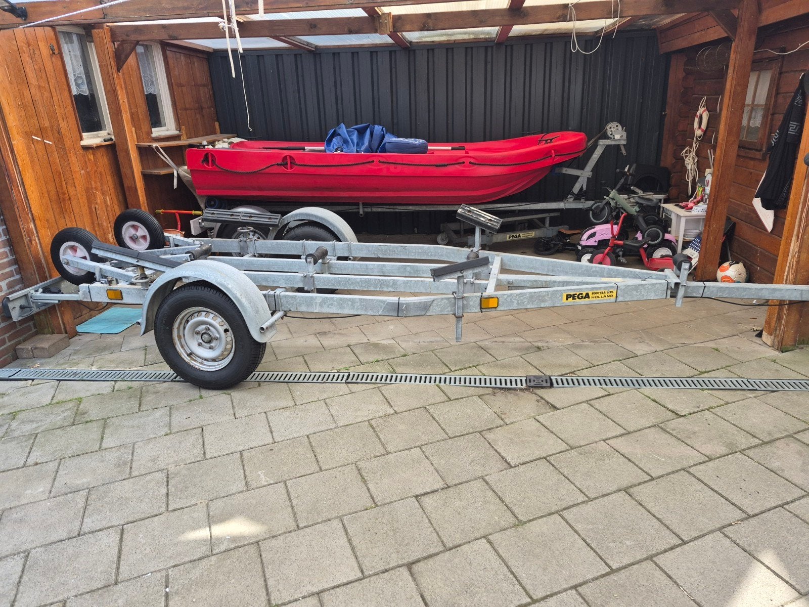 Mooie fryon boot met 2 trailers, Ophalen, Gebruikt, 6 tot 9 meter, Overige typen