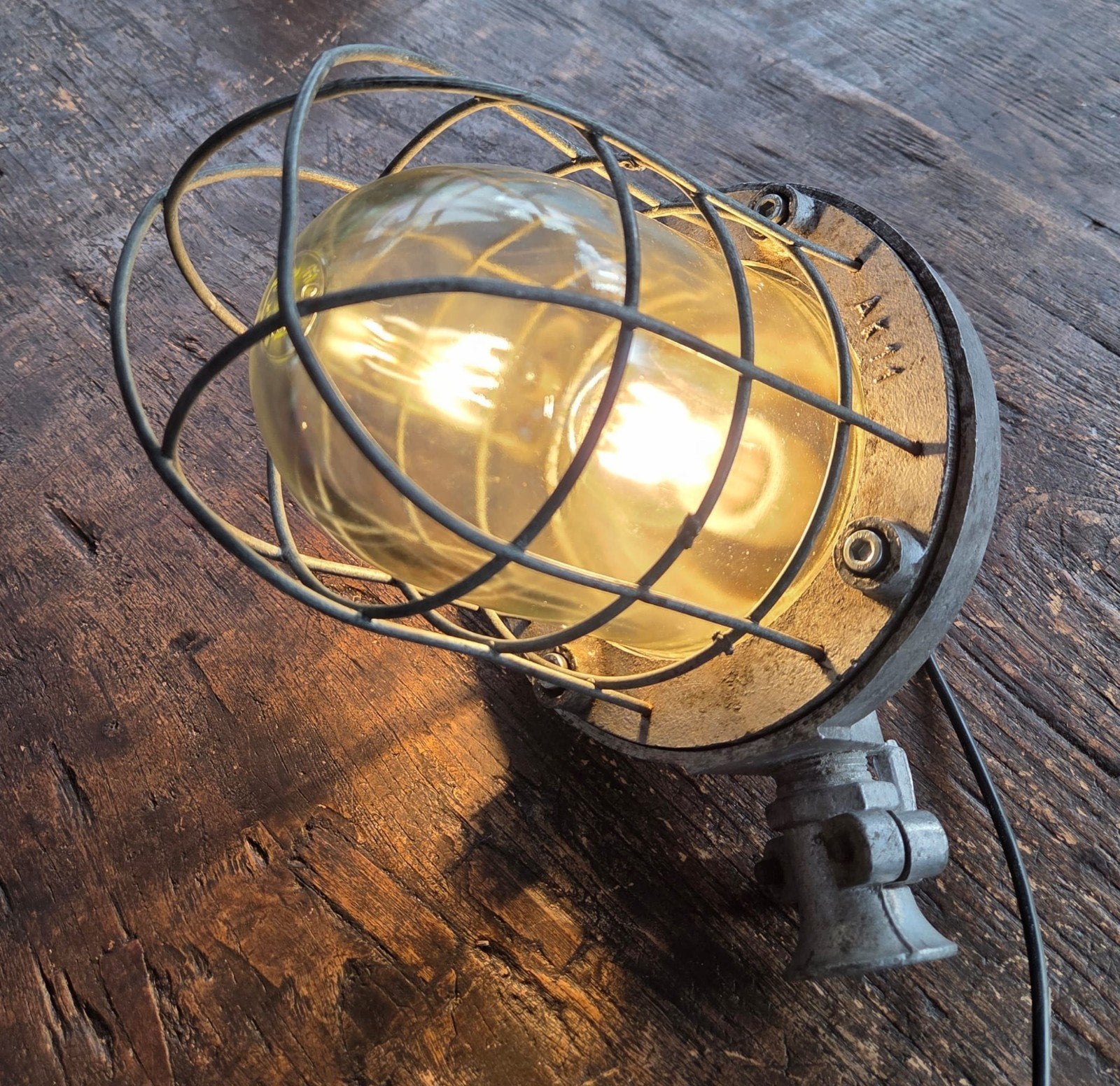 Stoere industriële kooilamp – Vintage blikvanger!, Ophalen