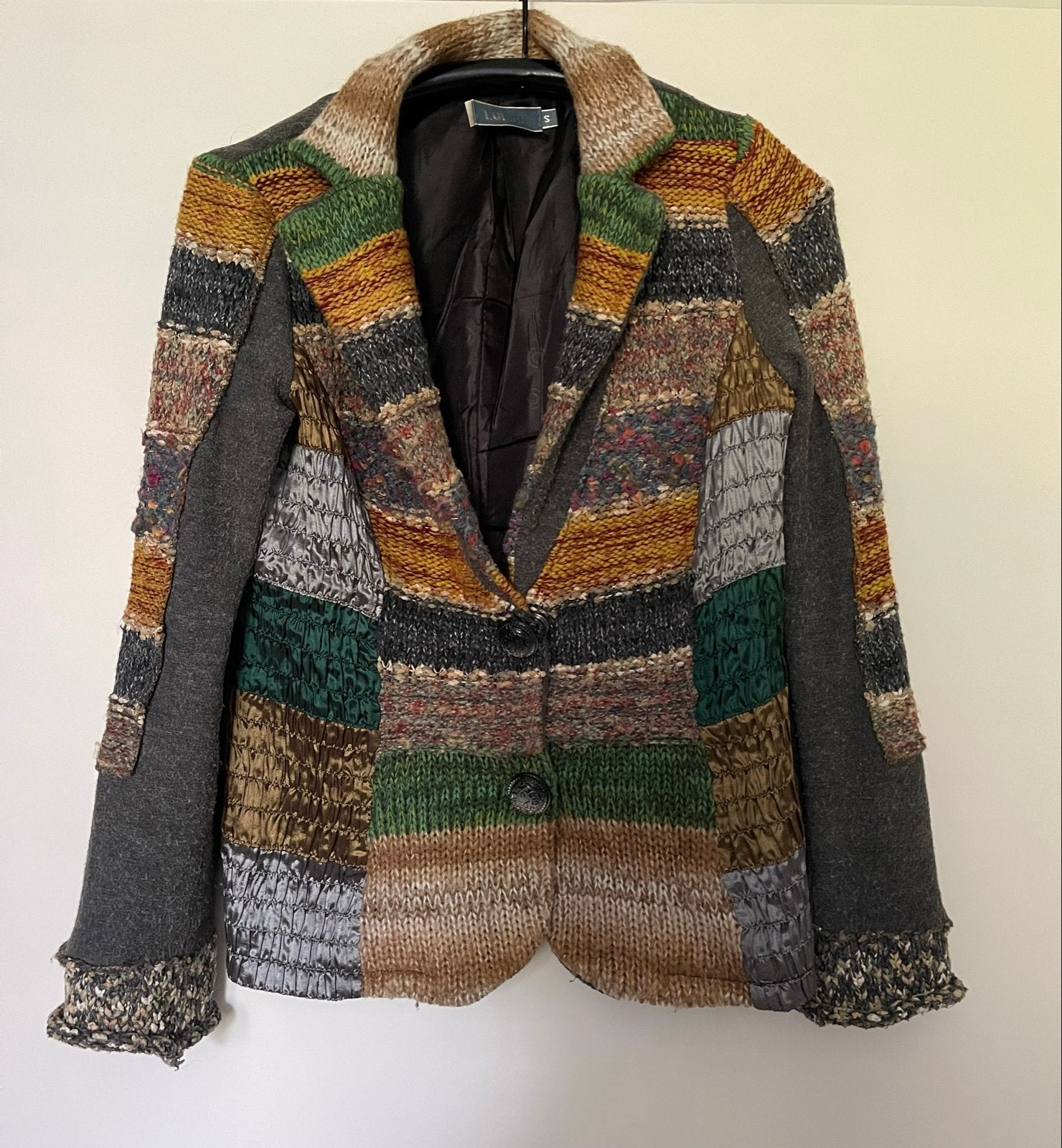 Jasje Luluh maat S - Uniek Patchwork Design, Kleding | Dames, Ophalen of Verzenden, Gedragen, Maat 36 (S), Meerkleurig