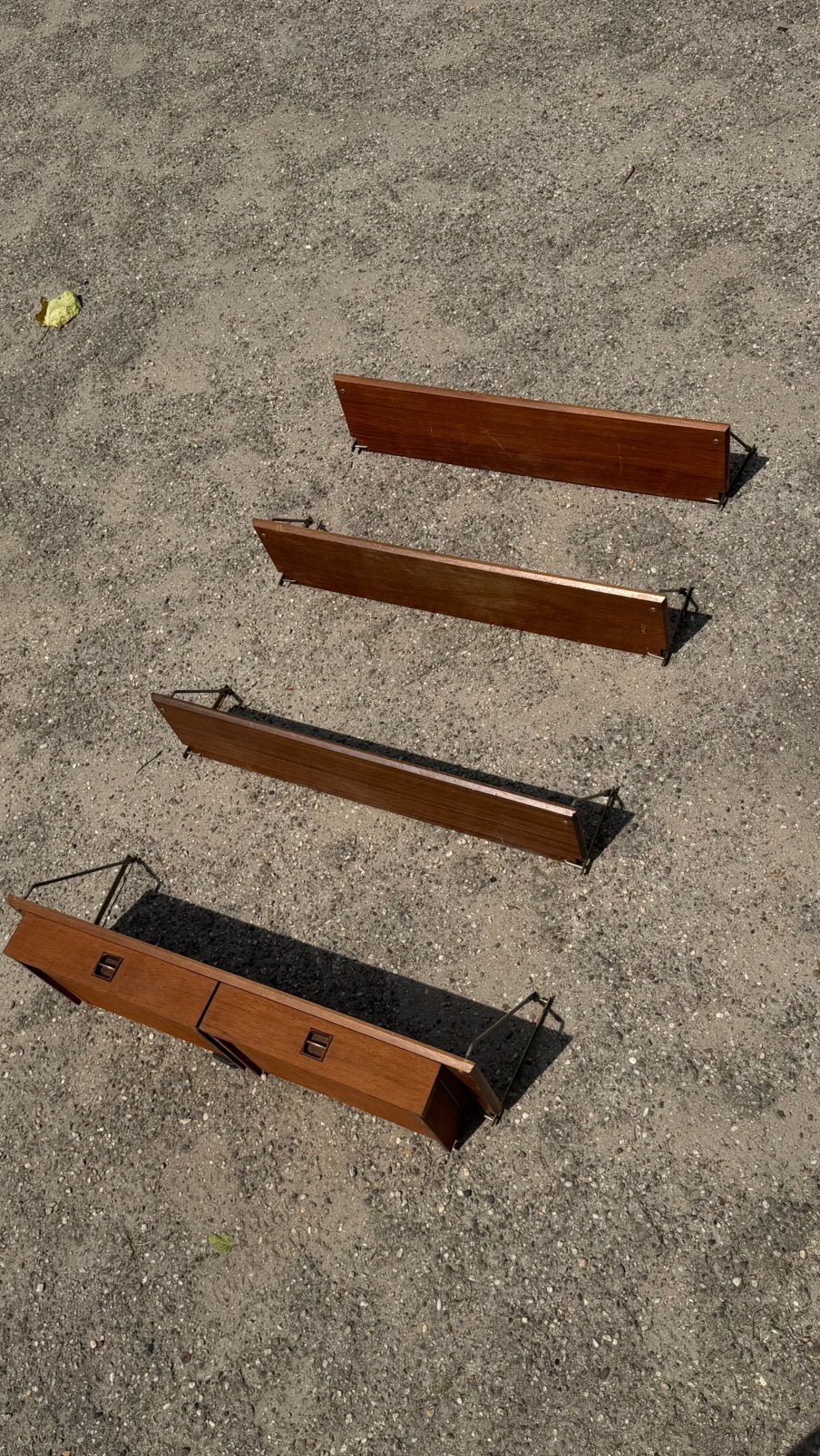 Midcentury danish wall system, Ophalen of Verzenden, Gebruikt