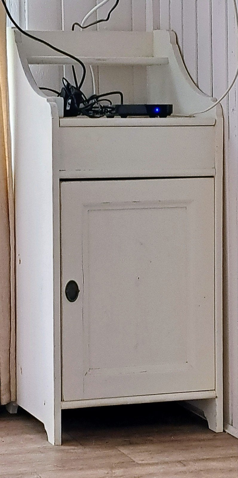 Ikea leksvik houten kastje roomwit, Ophalen, 25 tot 50 cm, 50 tot 100 cm, Minder dan 100 cm