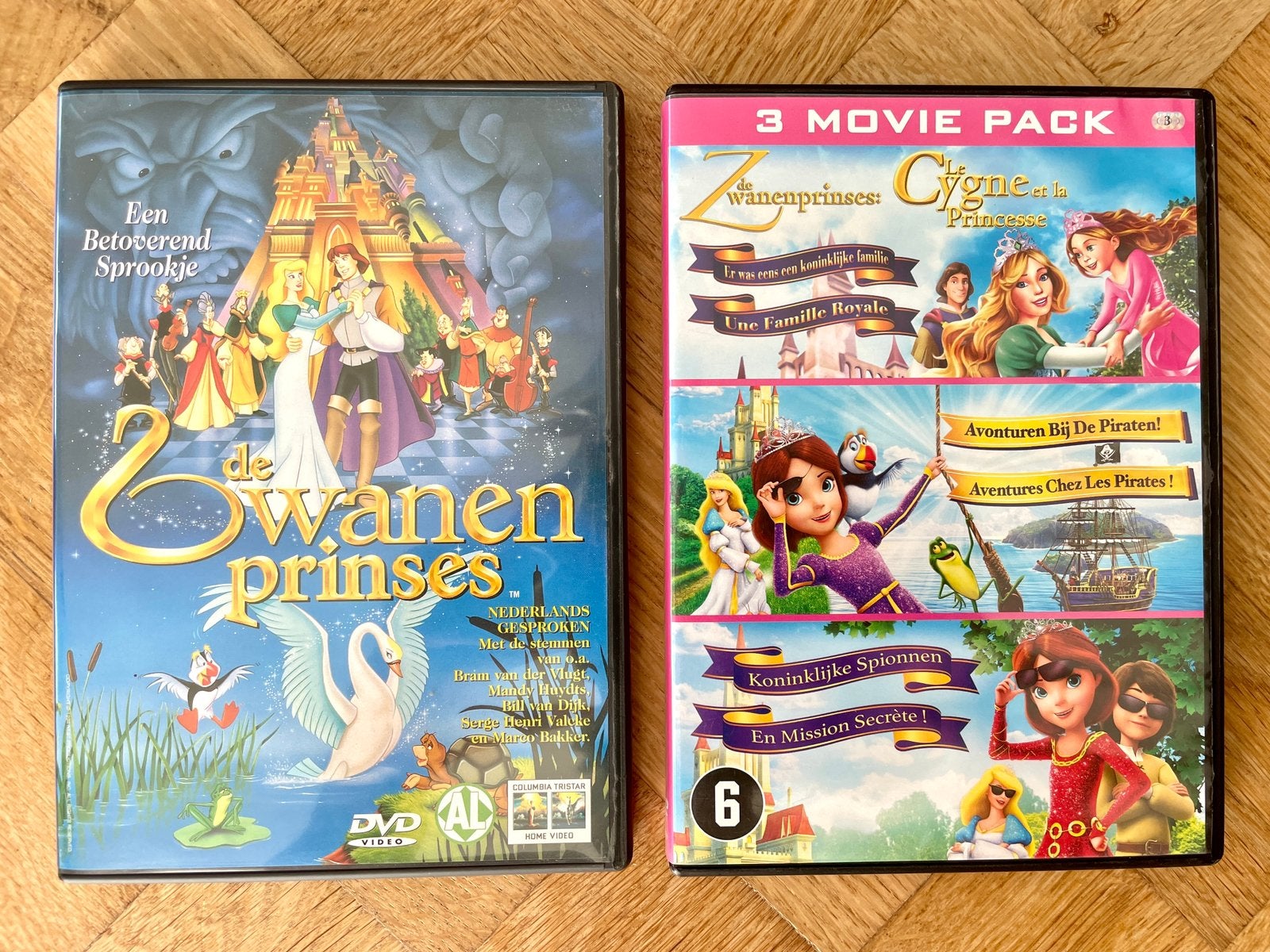 De Zwanenprinses - 4 films op DVD (krasvrij, met NL), Cd's en Dvd's, Tekenfilm, Zo goed als nieuw, Alle leeftijden, Amerikaans