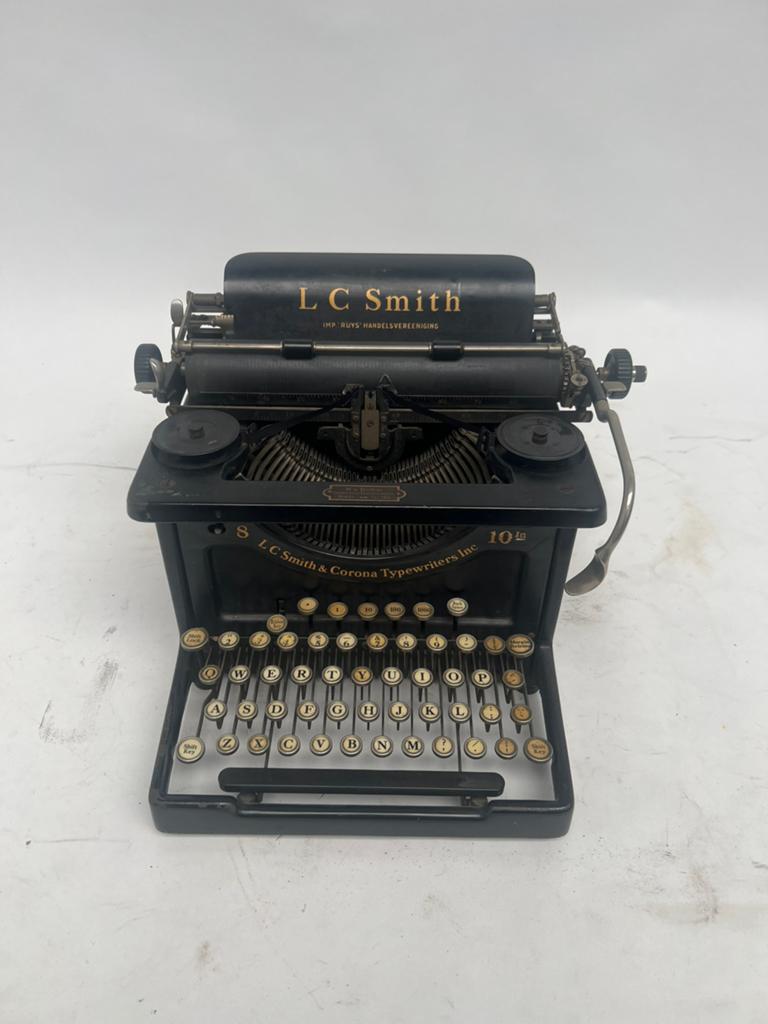 Antieke typemachine L. C. Smith, Diversen, Typemachines, Ophalen of Verzenden, Gebruikt