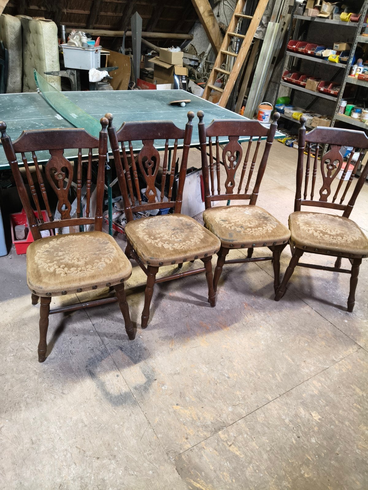 4 kamer of keuken stoelen, Antiek en Kunst, Ophalen