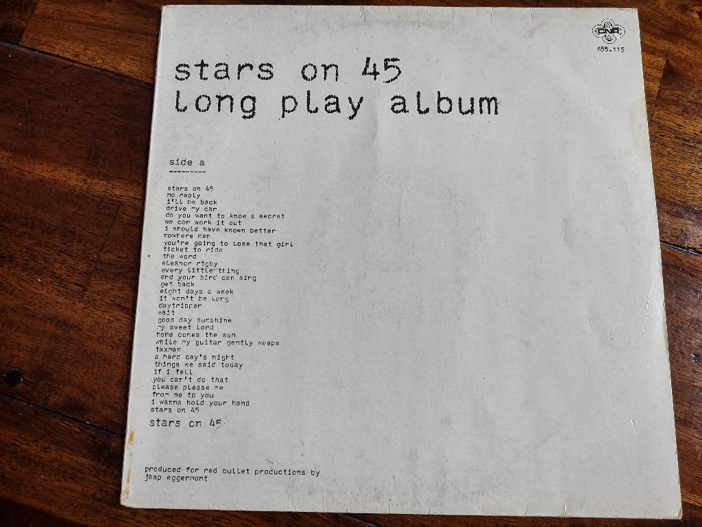 Lp - Stars on 45 - Long Play Album, Cd's en Dvd's, Vinyl | Pop, Ophalen of Verzenden, 1980 - 1989, Zo goed als nieuw, 12 inch