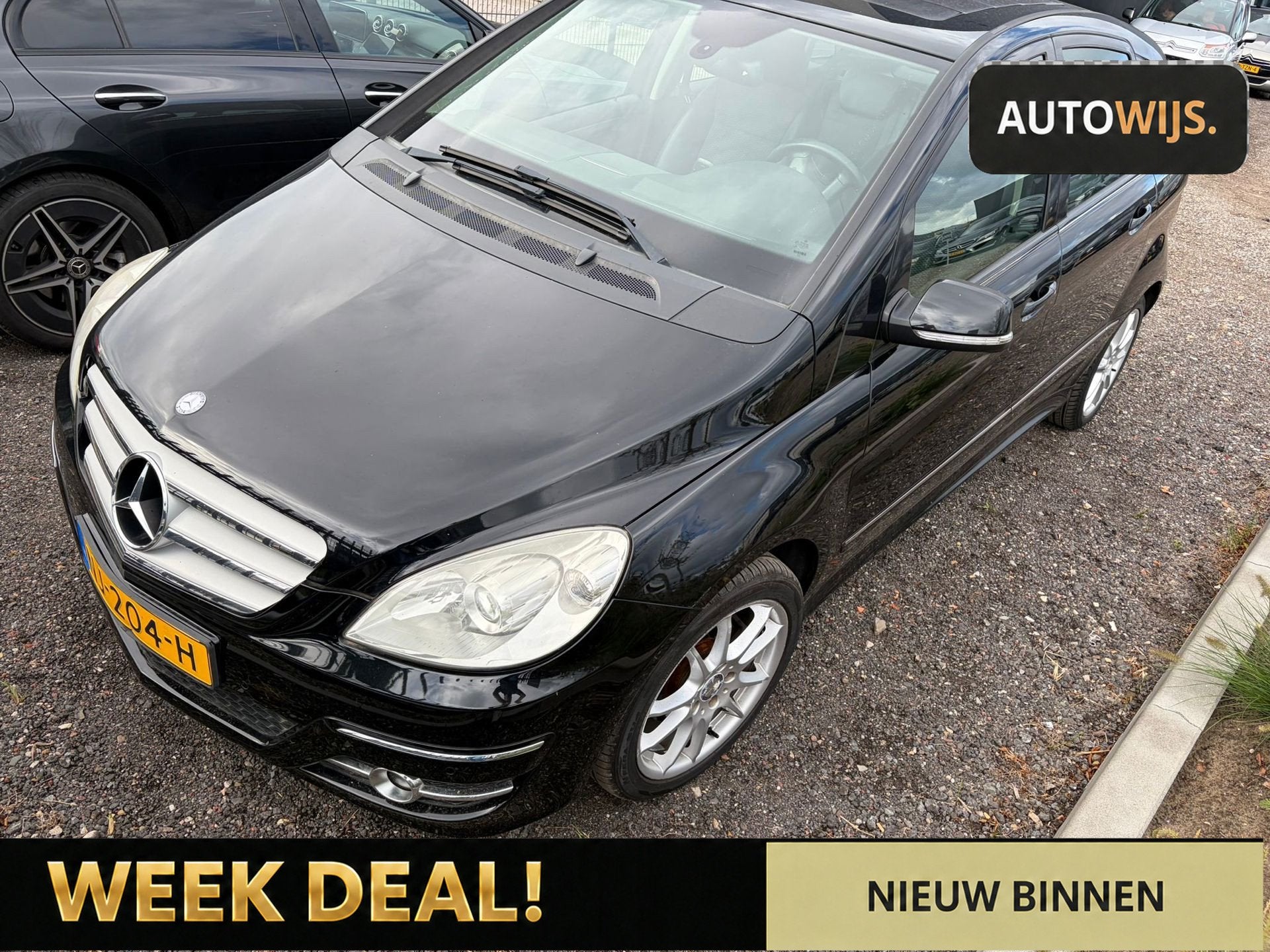 Mercedes-Benz B-klasse 170|XENON|NAVI|APK 5-2027, Voorwielaandrijving, Dealer onderhouden, Gebruikt, Zwart