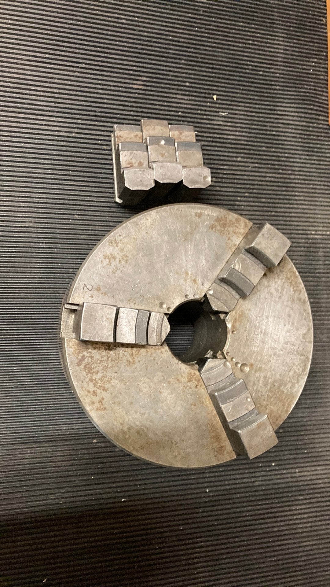 Klauwplaat 130mm merk SCA, Ophalen, Gebruikt, Metaaldraaibank
