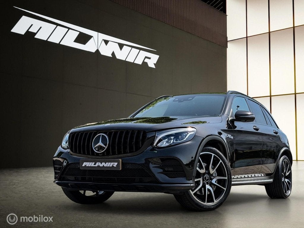 Mercedes GLC-klasse AMG 43 4MATIC |Pano|Memory|Carbon|Burmes, Auto's, Mercedes-Benz, Automaat, Gebruikt, 367 pk, Leder