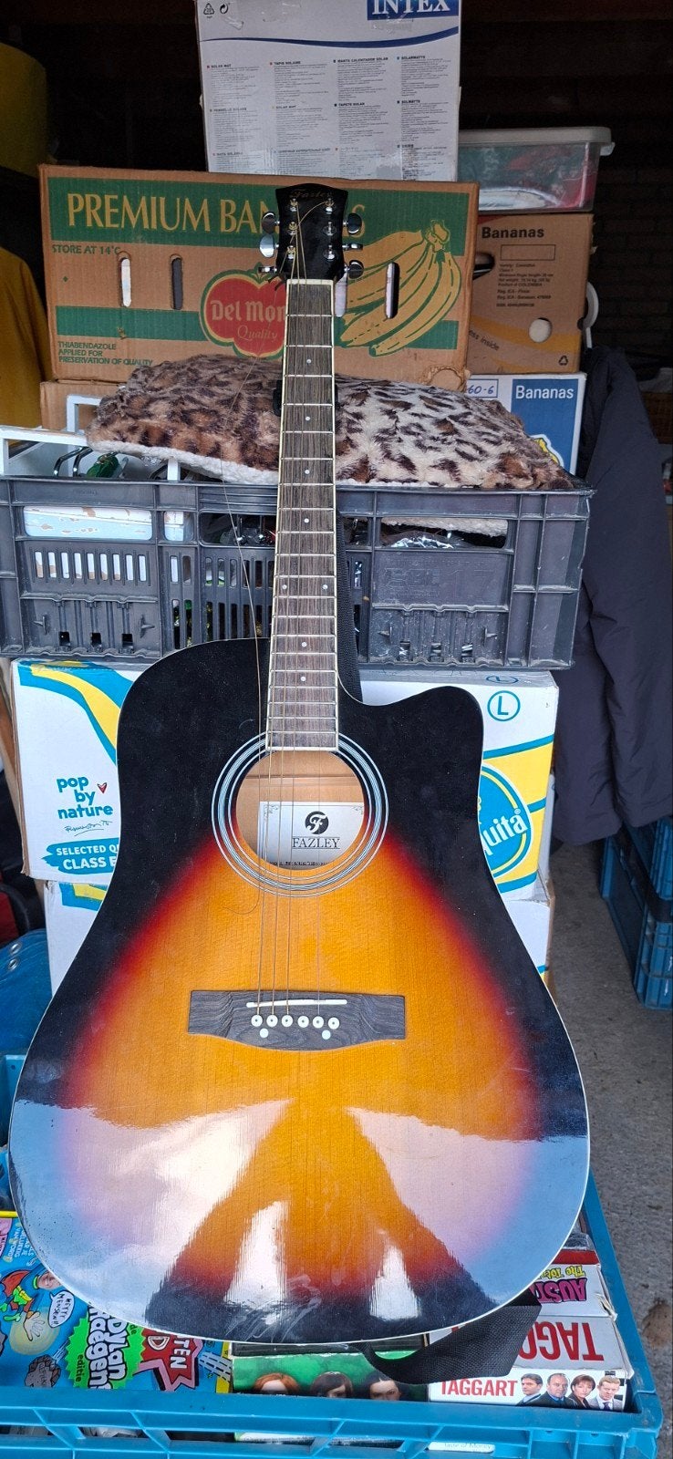 Gitaar merk: Fazley, Muziek en Instrumenten, Snaarinstrumenten | Gitaren | Akoestisch, Ophalen, Gebruikt, Overige typen