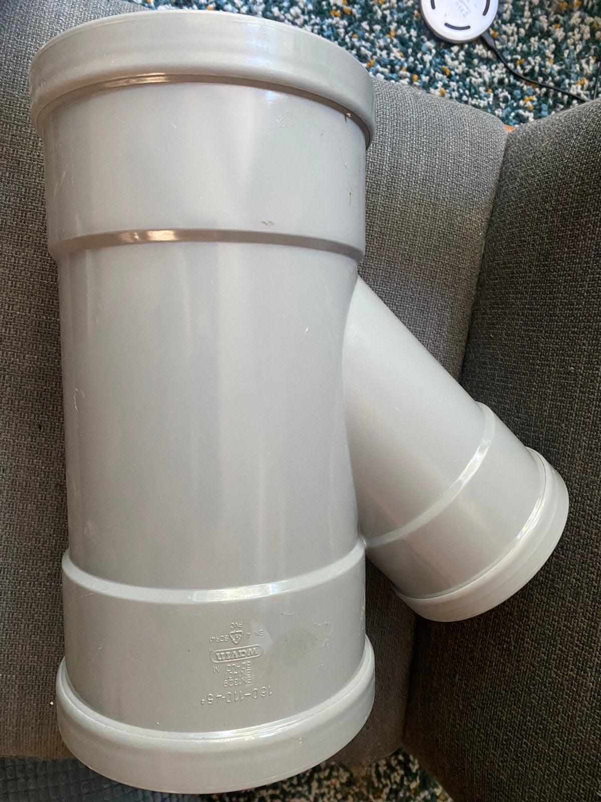 Pvc verloop 160x110 45 graden, Bochten, Pvc, Nieuw, Ophalen of Verzenden