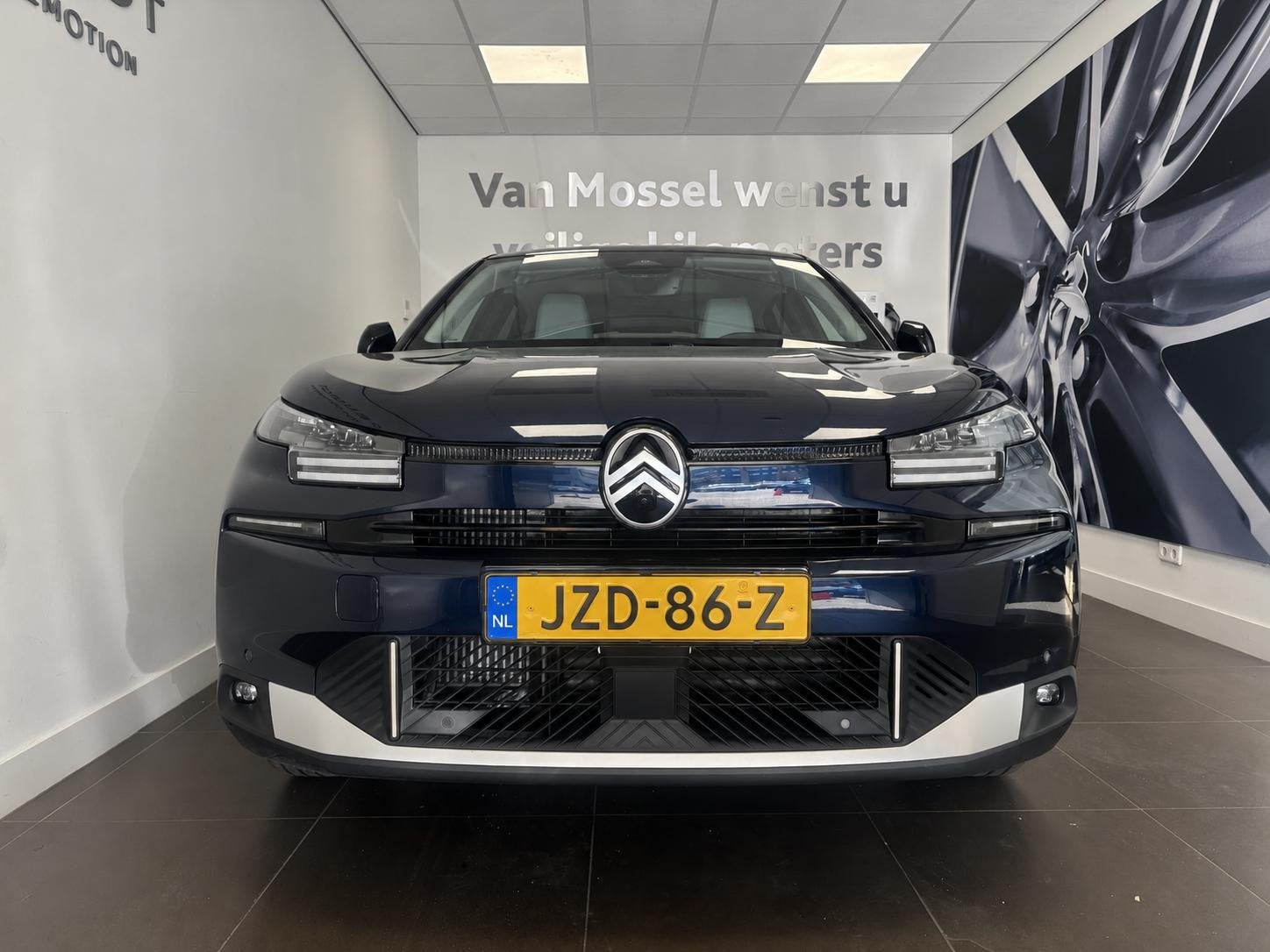 Citroen C4 1.2 Hybrid 145pk Max | Navigatiesysteem full map, Auto's, Citroën, Euro 6, 1199 cc, Blauw, Leder en Stof