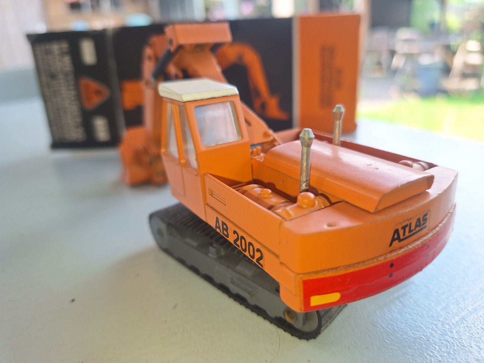 Atlas AB 2002 Volhydraulik Raupenbagger model, Ophalen of Verzenden, Gebruikt