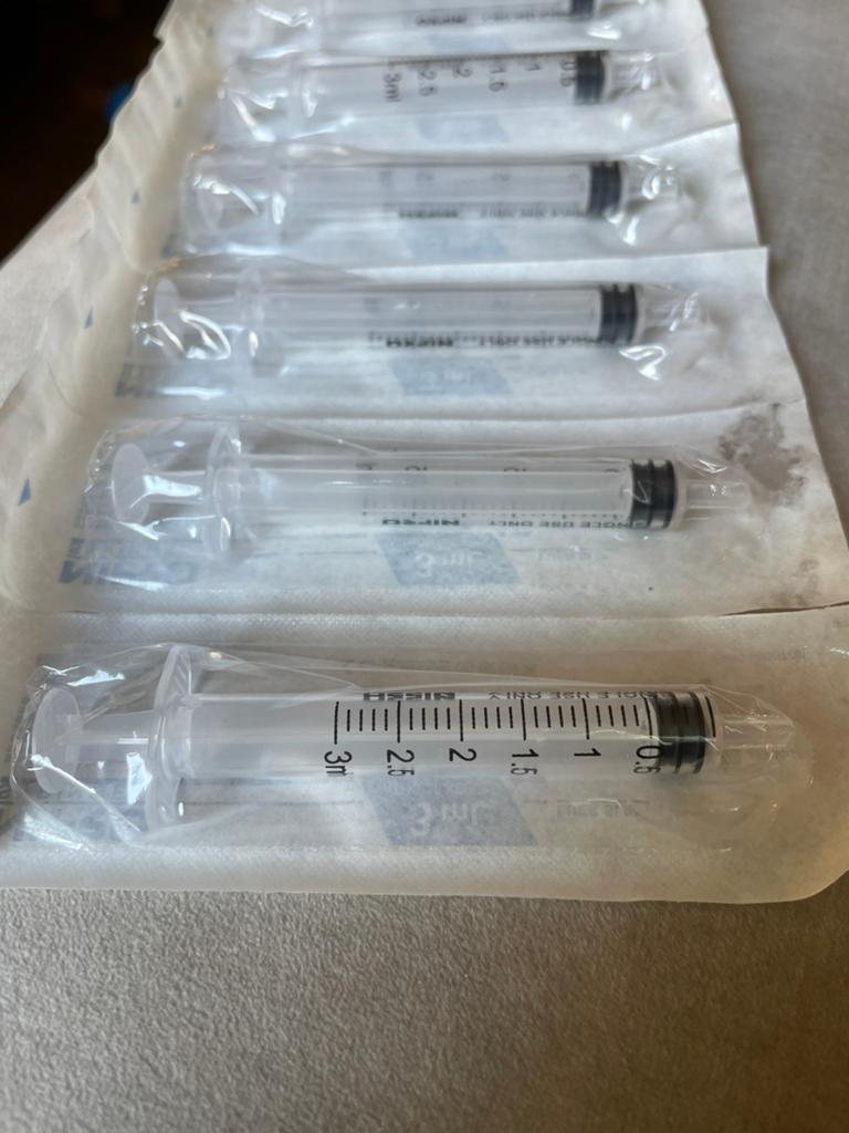 Injectiespuit 3 ml (zonder naald), Ophalen, Zo goed als nieuw