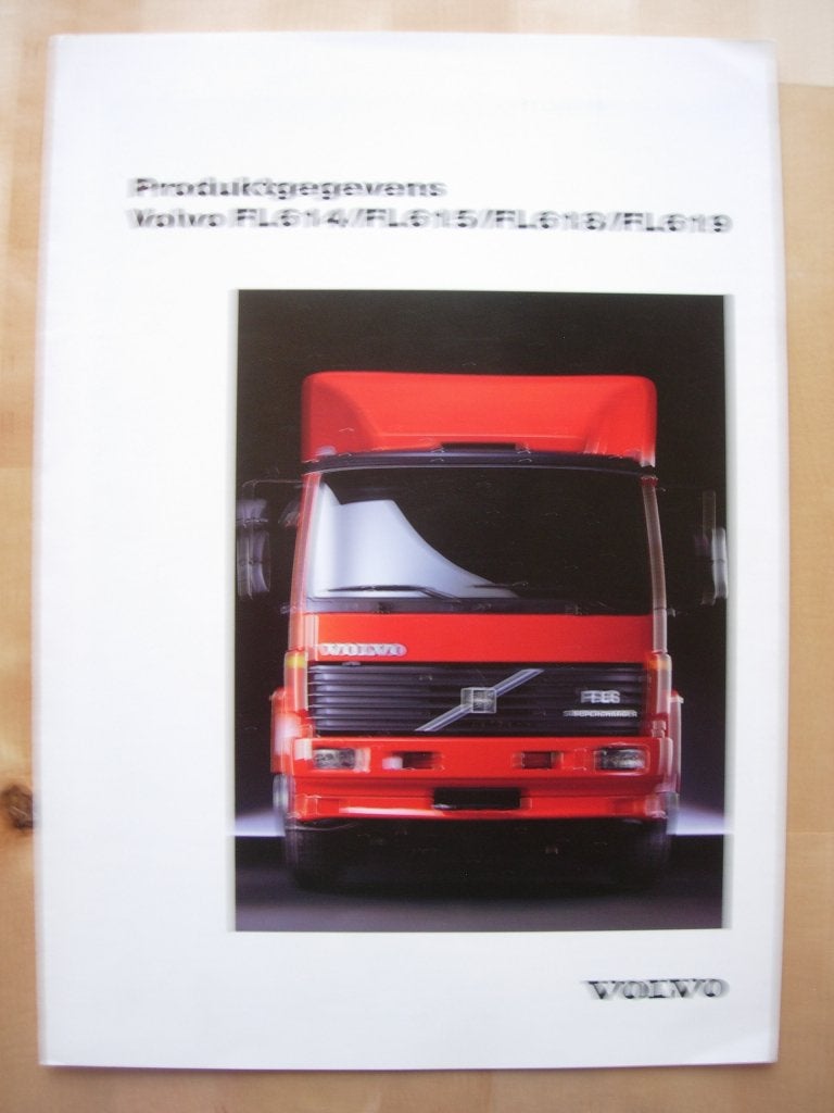 Volvo FL6 Brochure 1996 - FL614 FL615 FL618 FL619, Volvo, Zo goed als nieuw, Volvo, Ophalen of Verzenden