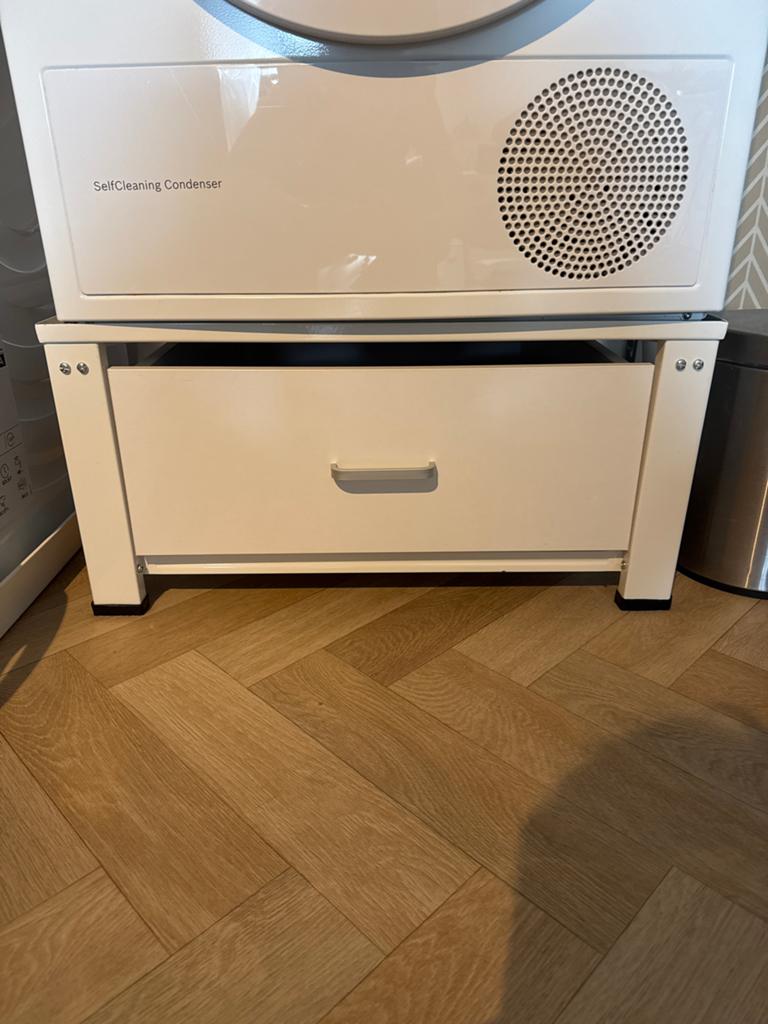 Verhoger voor wasmachine of droger met lade, Witgoed en Apparatuur, Ophalen, Zo goed als nieuw