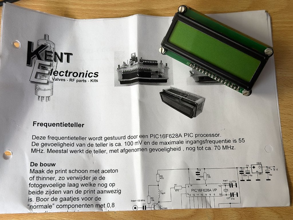 Kent Electronics zelfbouw frequentieteller tot 55 MHz, Ophalen of Verzenden, Gebruikt, Elektriciteit