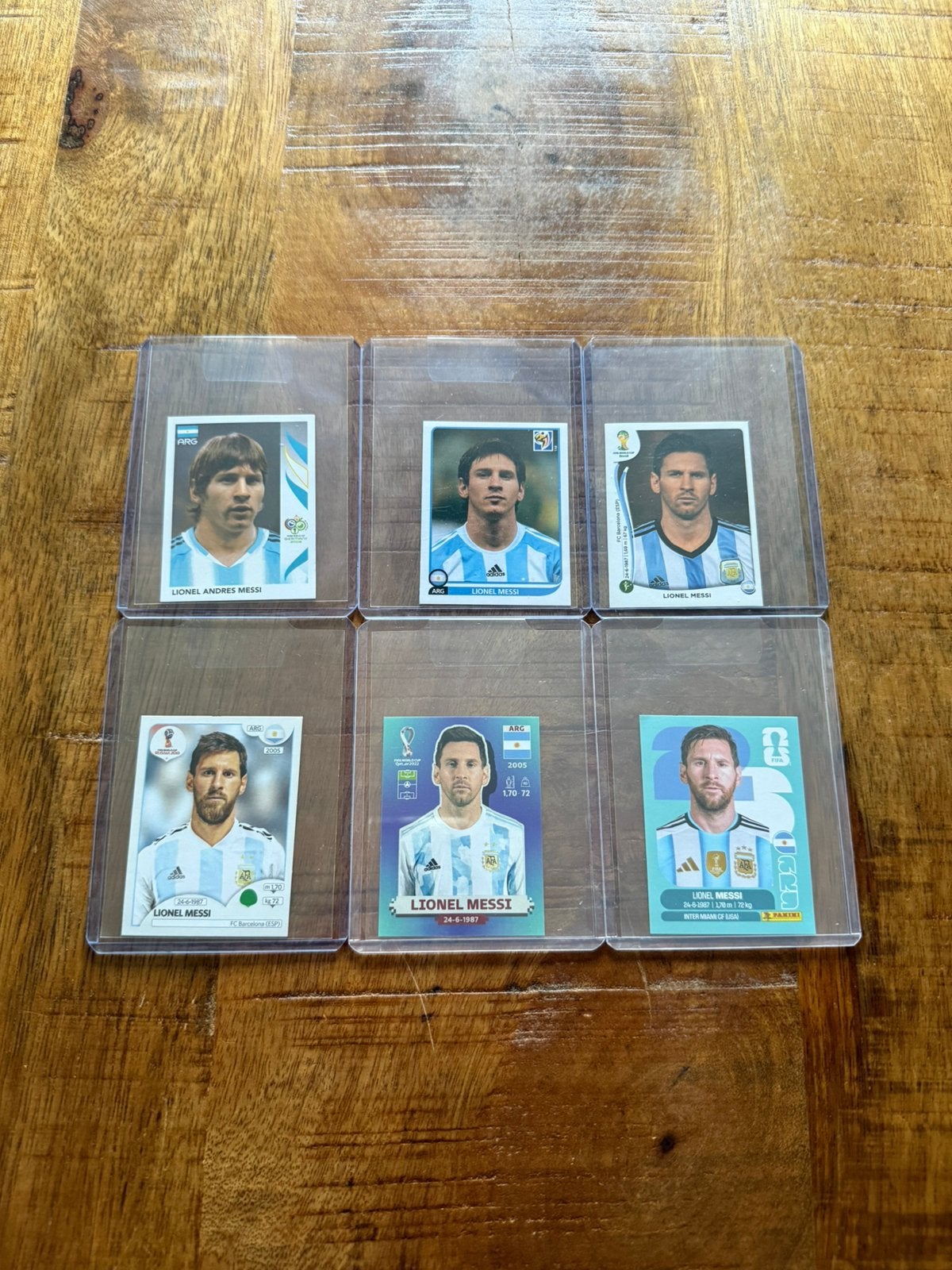 Panini Lionel Messi WK 2006/2010/2014/2018/2022/2026, Verzamelen, Ophalen of Verzenden, Zo goed als nieuw, Buitenlandse clubs