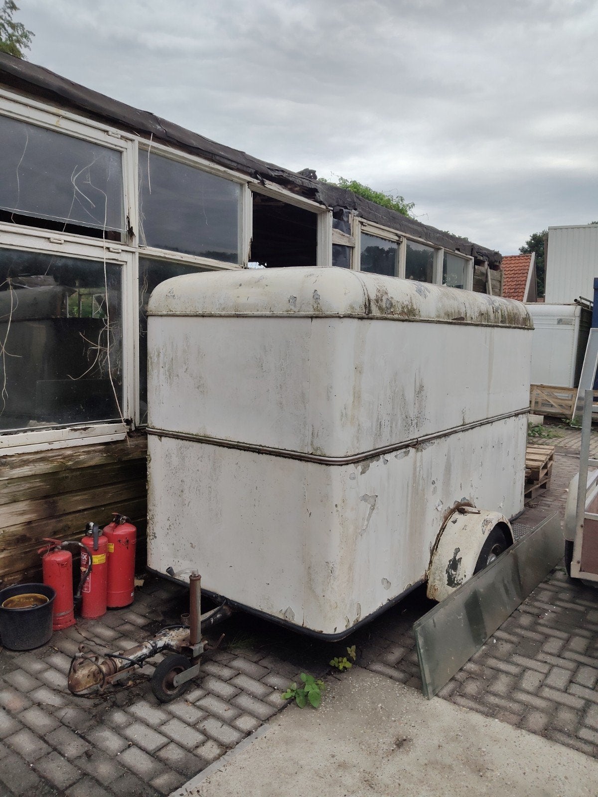 Oude oldtimer aanhangwagen voor opknap of onderdelen, Ophalen of Verzenden, Gebruikt
