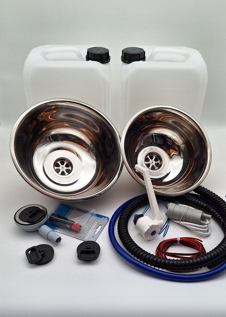 Camper Keukenblokje keukenblok Spoelbak Wasbak Set Jerrycans, -, -, Nieuw, Ophalen of Verzenden