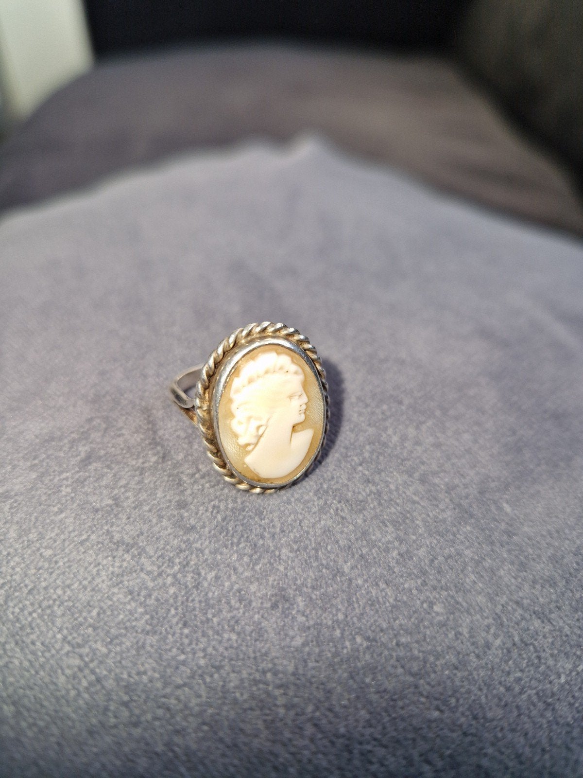 Zilveren Camee Ring - Elegante Klassieker, Ophalen of Verzenden