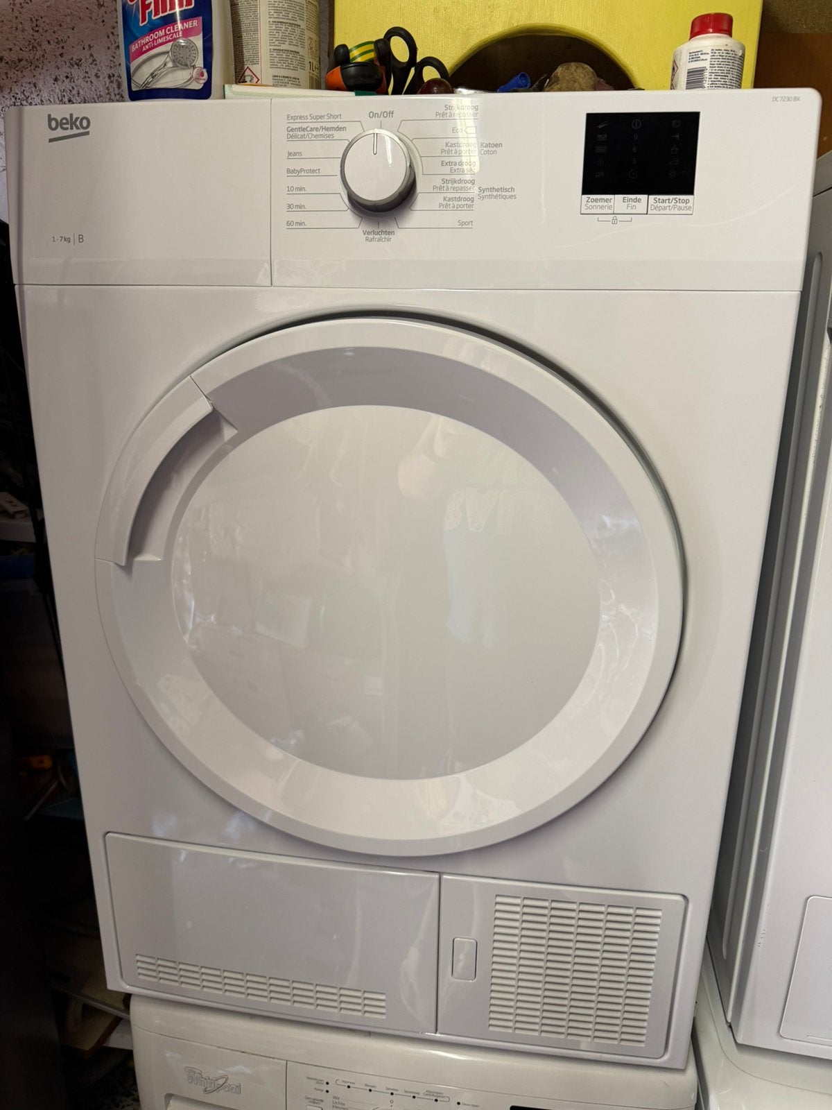 Beko 1-7kg condens droger ken eventueel bezorgd worden., Ophalen, 6 tot 8 kg, Minder dan 85 cm, Anti-kreukfase