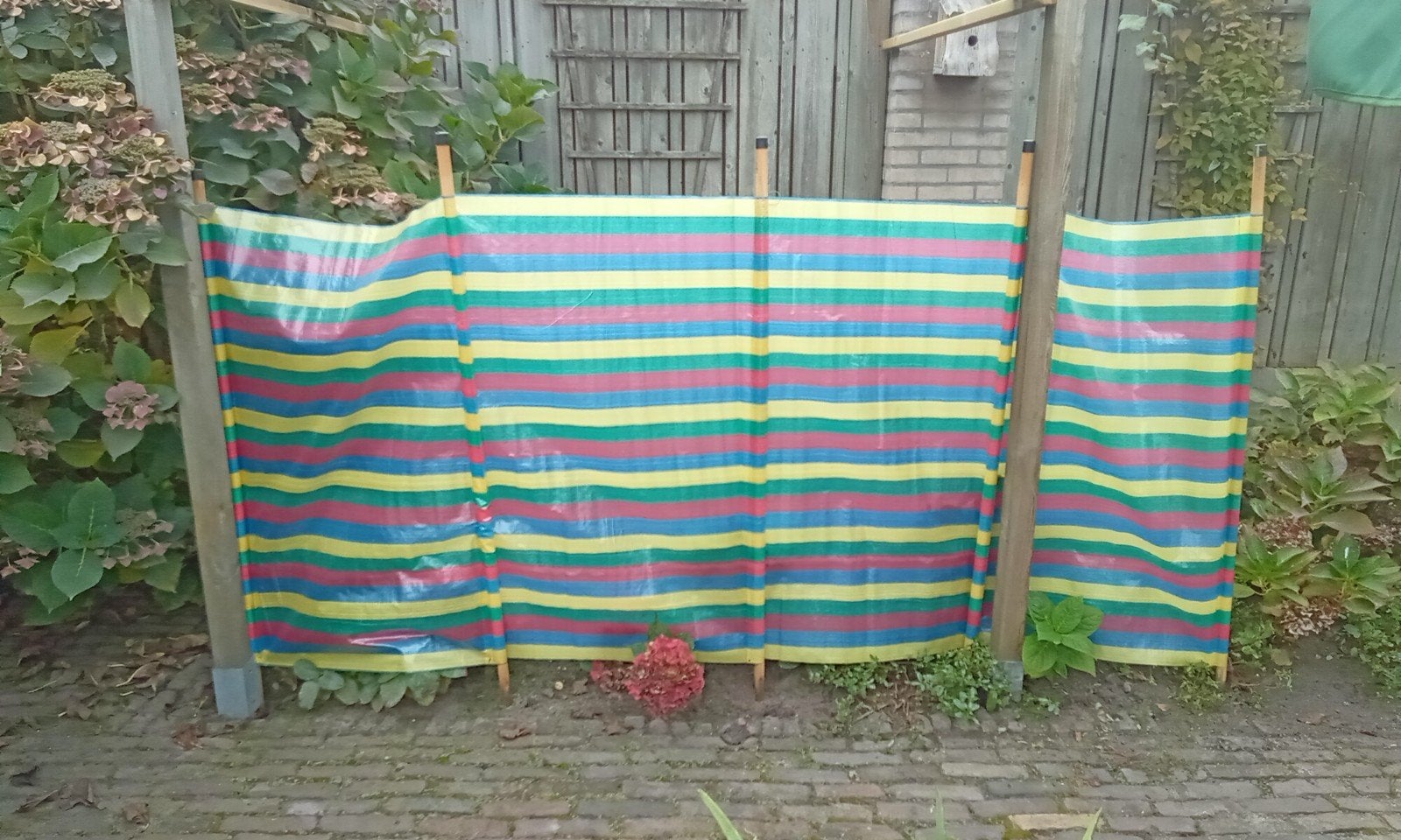 Windscherm 250x125 cm - Kleurrijk en Praktisch, Caravans en Kamperen, Ophalen of Verzenden, Gebruikt