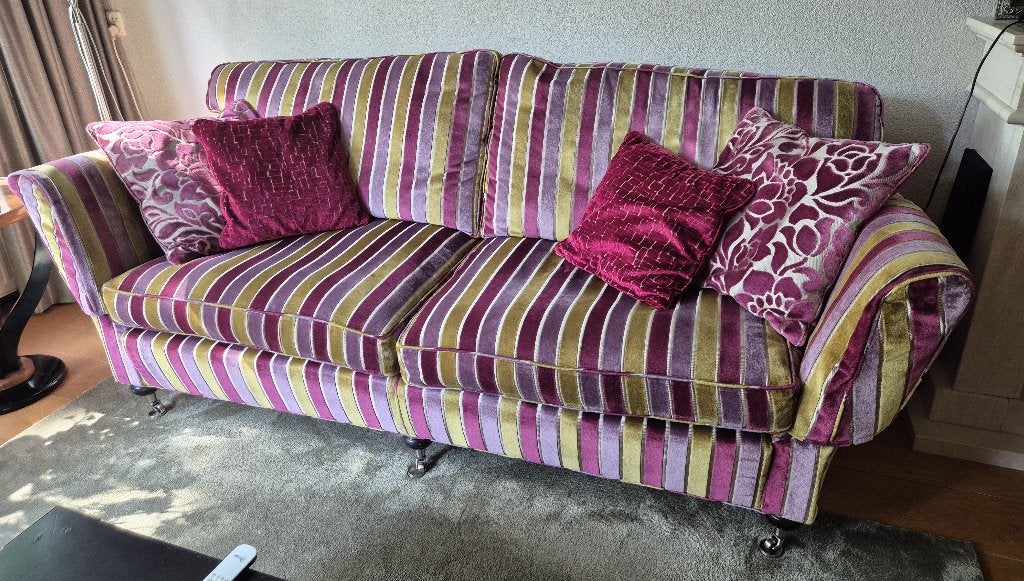 Luxe DURESTA 2.5 zits bank en fauteuil., Huis en Inrichting, Fauteuils, Ophalen, Zo goed als nieuw, Stof, 75 tot 100 cm