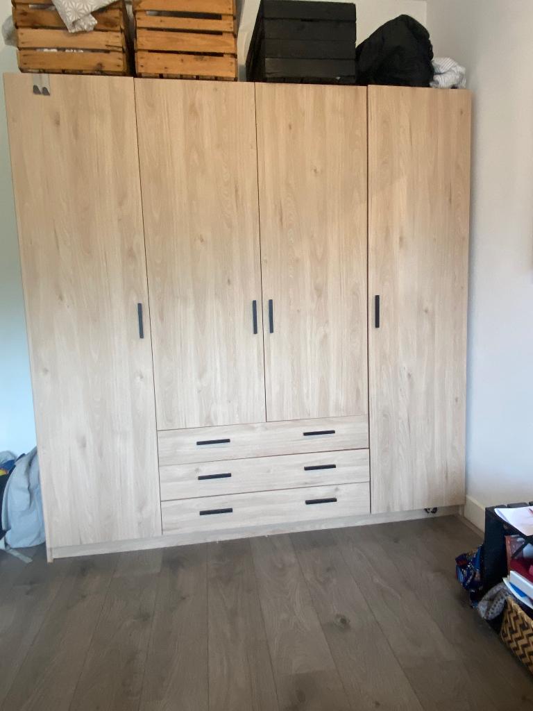 Kledingkast, Huis en Inrichting, Kasten | Kledingkasten, Ophalen, Gebruikt, 100 tot 150 cm, 150 tot 200 cm