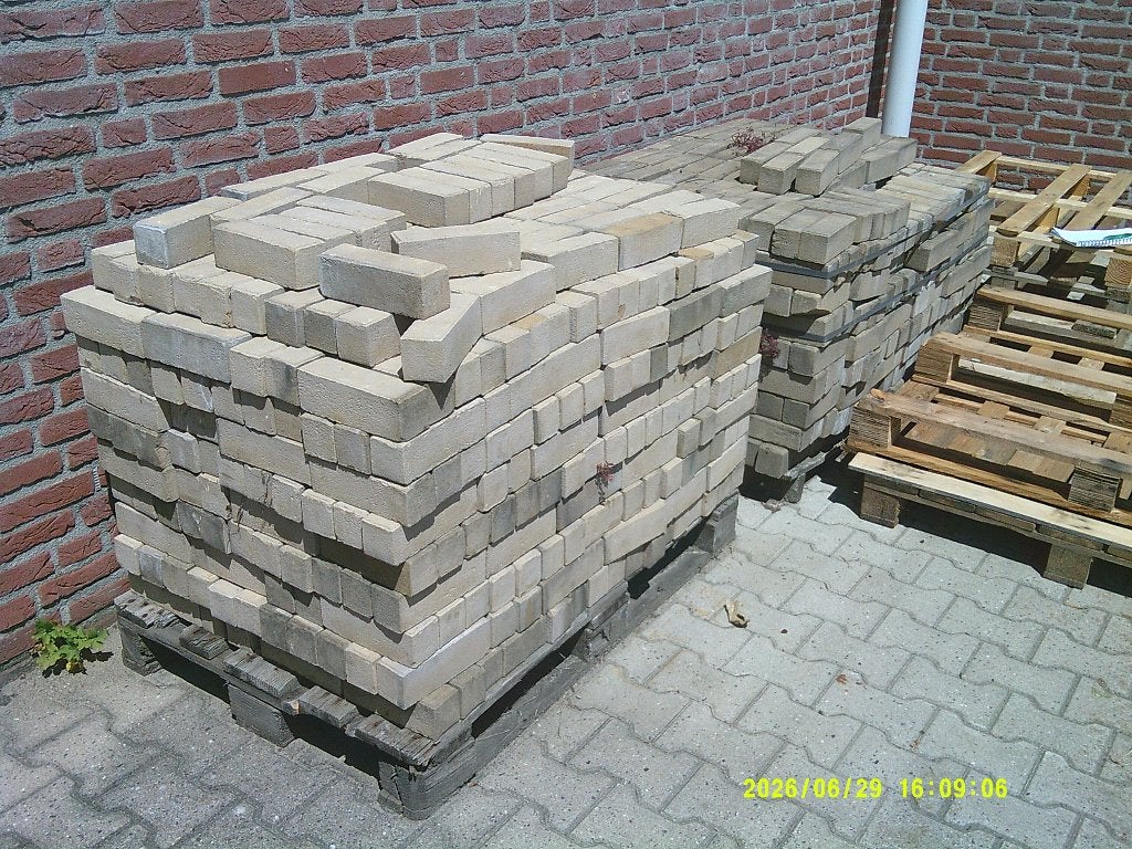 Gebakken klinkers, straatstenen., Tuin en Terras, Tegels en Klinkers, Ophalen, Klinkers, Zo goed als nieuw, 10 m² of meer
