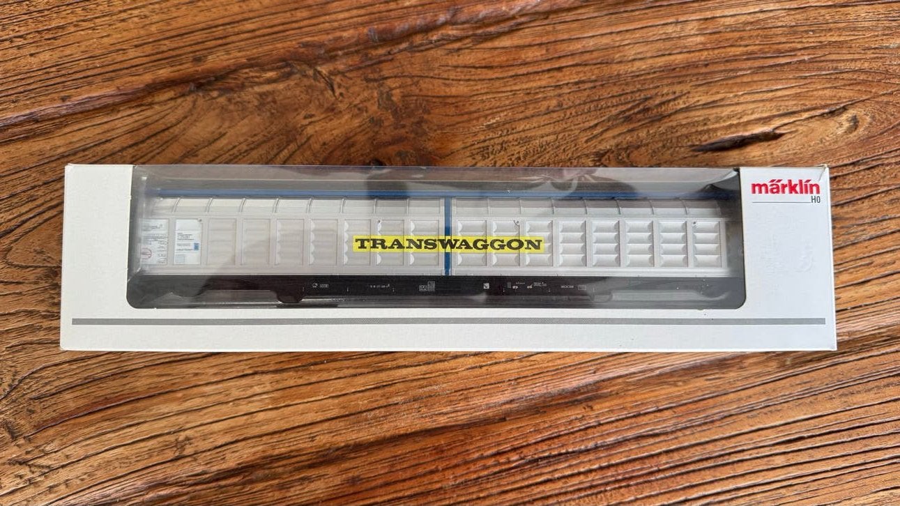 Märklin 48056 Schuifwandwagen Transwaggon H0 Gelijkstroom, Gelijkstroom, Wagon, Ophalen of Verzenden, Zo goed als nieuw