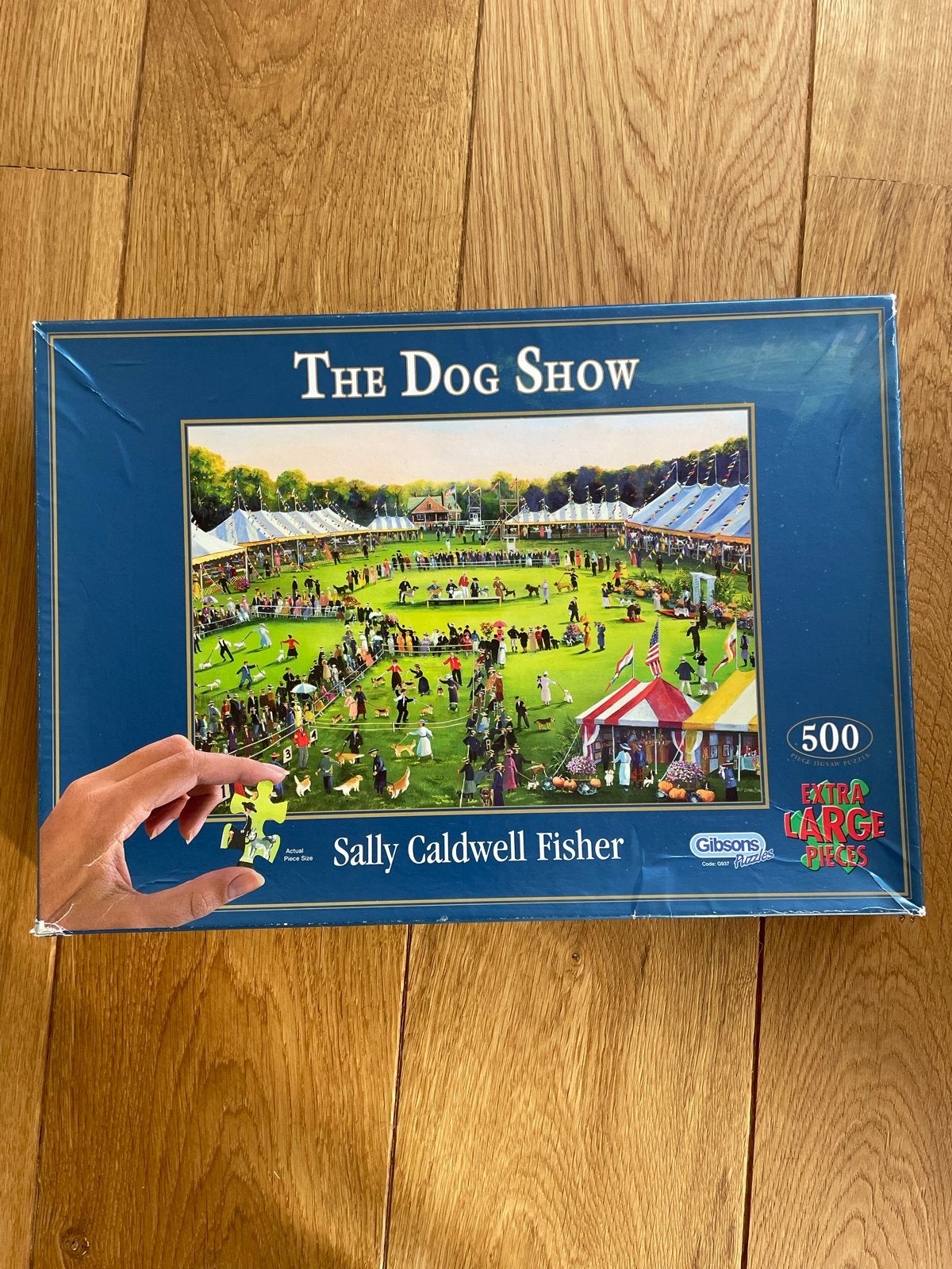 The Dog Show XL Stukjes Legpuzzel - Gibsons 500 Stukjes, Ophalen of Verzenden, 500 t/m 1500 stukjes, Zo goed als nieuw, Legpuzzel