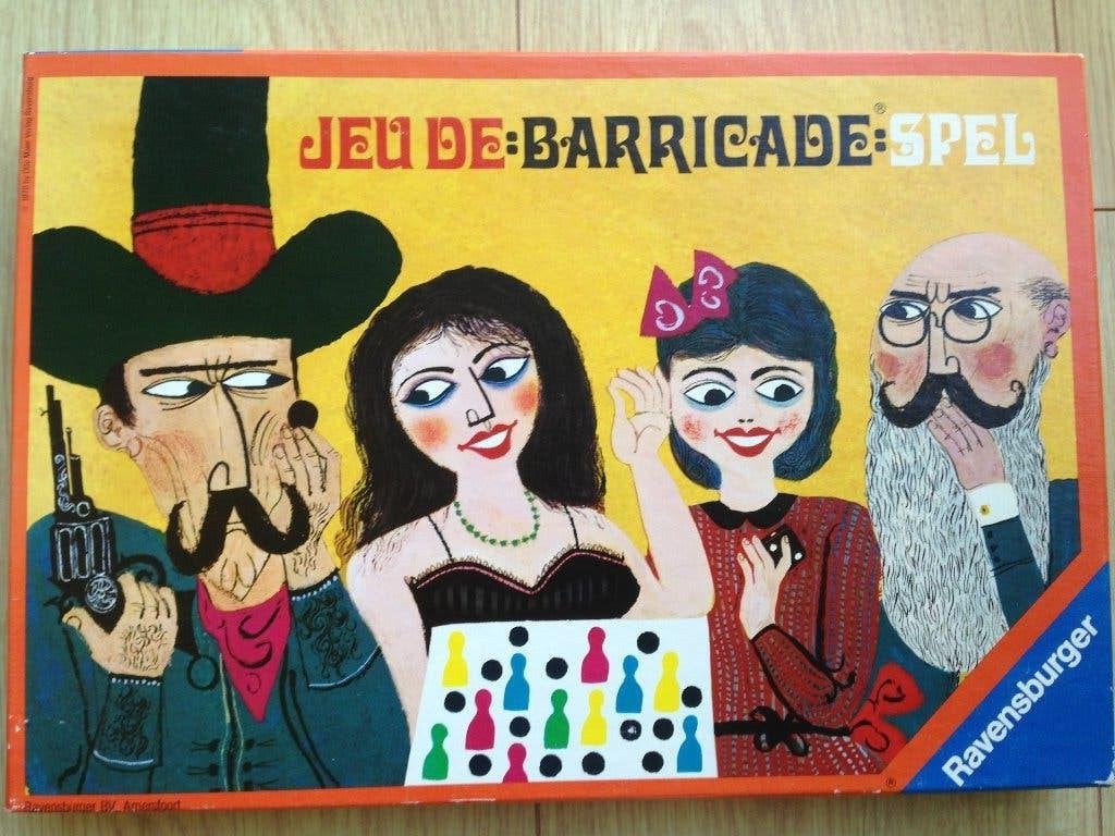 💛Vintage BARRICADE SPEL Ravensburger uit 1970., Hobby en Vrije tijd, Gezelschapsspellen | Bordspellen, Drie of vier spelers, Ophalen of Verzenden