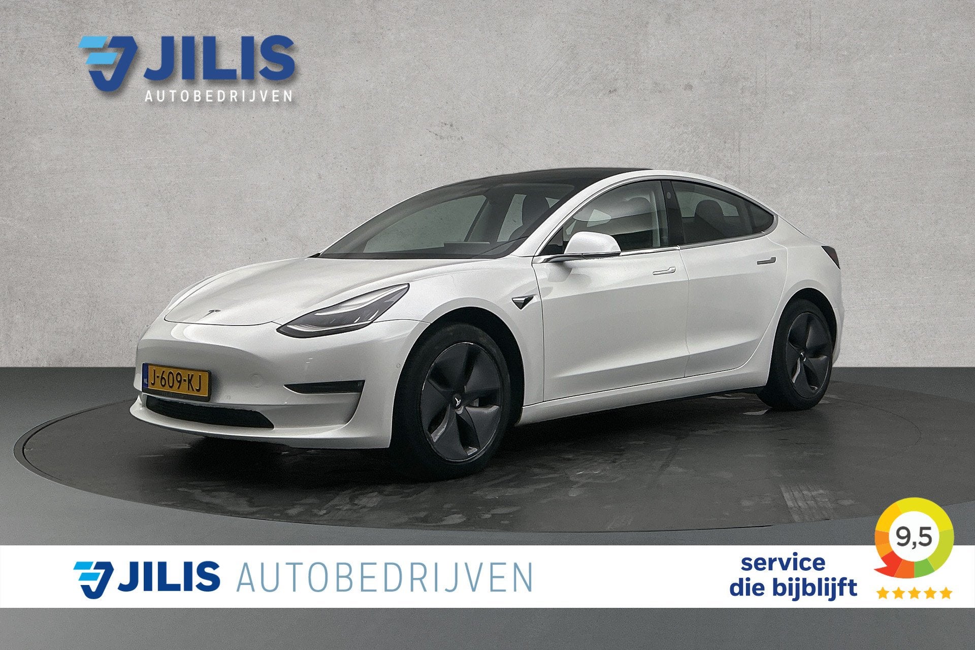 Tesla Model 3 Long Range AWD 75 kWh | S.O.H. 90% | Lederen b, Automaat, Wit, 351 pk, Vierwielaandrijving