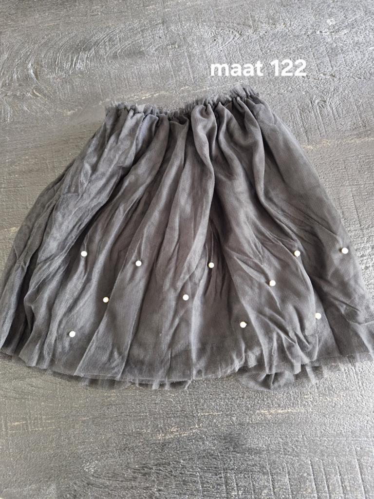 Rok met parels maat 122, Meisje, Ophalen of Verzenden, Zo goed als nieuw, Jurk of Rok
